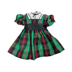American Girl Doll Plesant Company Addy’s Tartan Plaid Christmas Dress​